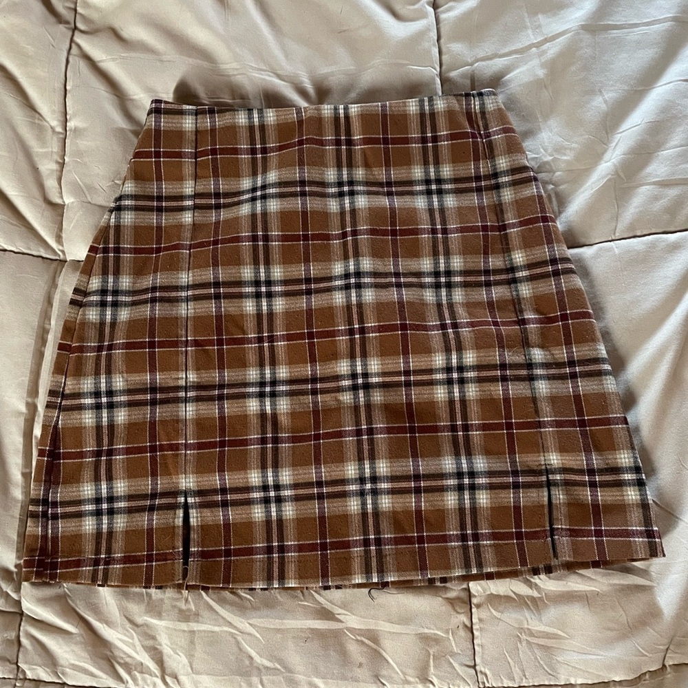 Brandy Melville Plaid Mini Skirt